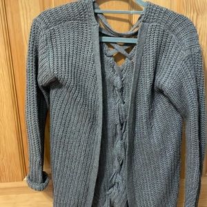 Gray cardigan size small